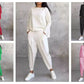 Top a maniche lunghe con scollo rotondo ＆ Pantaloni 2 pezzi