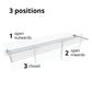 Stendino da Balcone Ribaltabile, Stendibiancheria da Ringhiera Esterno Resistente in Acciaio inox e alluminio, per terrazzi, balconi e ringhiere