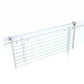 Stendino da Balcone Ribaltabile, Stendibiancheria da Ringhiera Esterno Resistente in Acciaio inox e alluminio, per terrazzi, balconi e ringhiere
