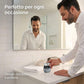 Mini rasoio elettrico con display LED, fori di rasatura multipli, potente ed efficiente.