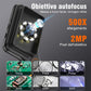 Lente d'ingrandimento portatile con luce, lente d'ingrandimento da lettura rettangolare 500X con LED dimmerabile per anziani con degenerazione maculare, giornali, libri, piccola stampa, regalo per visioni basse