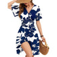 💃Saldi Estivi 49% DI SCONTO🌈Vestito Estivo da Donna con Maniche a Volant, Scollo a V e Tasche