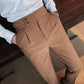 Men's Solid Color Straight Leg Casual Pants