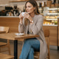💥Offerta speciale: 50% di sconto-Elegante cardigan lungo, top e pantaloni, set di 3 pezzi