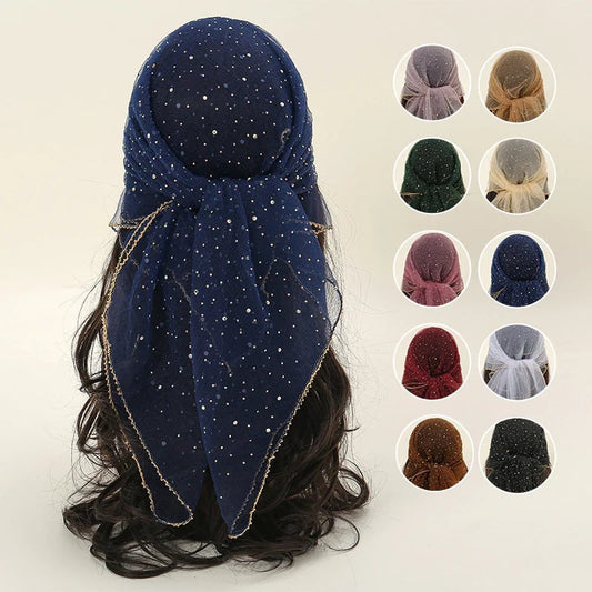 🔥2025 VENDITA CALDA 50% DI SCONTO🔥 Sciarpa da donna con decori glitterati