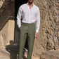 Men's Solid Color Straight Leg Casual Pants