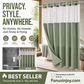 🔥50% DI SCONTO SPECIALE LIMITATO! 🛁Installazione Facile, Impermeabile e Privacy!🚿Tenda da Doccia con Motivo Waffle