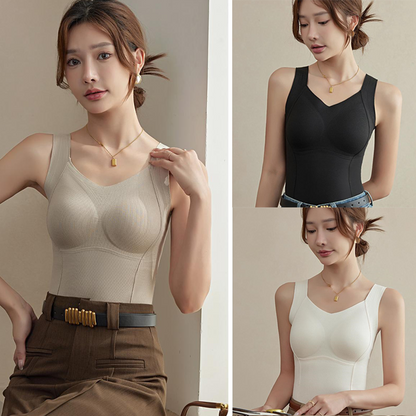 Thickened Warm Tank Top with Shelf Bra