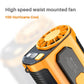 Ventilatore portatile con clip da cintura, 5000 mAh, può essere agganciato sotto una camicia per l'utilizzo, ventilatore portatile con clip di raffreddamento in stile cintura.