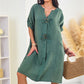 🔥BEST SELLING 48%OFF🎉2024 New Plus Size Button-Up Tunic Dress