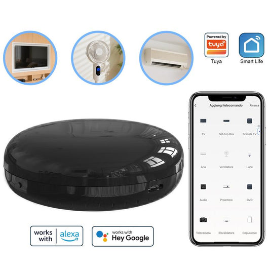 WLAN Alexa IR Telecomando Universale a Infrarossi Smart Home, Hub All-in-One, APP o Controllo Vocale