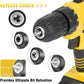 Cacciavite a batteria 21V, set di trapani a batteria, trapano a batteria con coppia 45Nm, trapano a batteria, 25 + 3 livelli di coppia, 2 velocità, 2 batterie, luce LED, mandrino da trapano da 10 mm, trapano a batteria fai da te per la casa