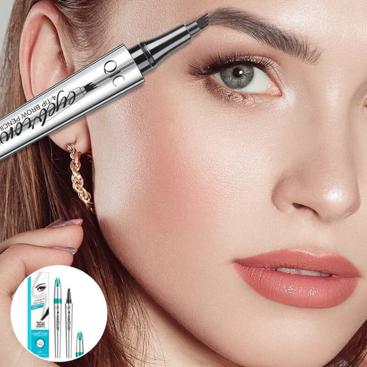 BUY 1 GET 1 FREE🎉High Quality 3D Waterproof Microblading Eyebrow Pen 4 Fork Tip Tattoo Pencil