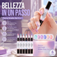 Penna per smalto gel 5 in 1, penna per smalto gel effetto aurora con base e top coat in un unico prodotto.
