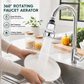 Aeratore Filtro per Rubinetto Girevole a 360° – Filtrazione Multistrato e 3 Modalità di Flusso Antischizzo 🚰