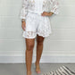 Casual Short V-Neck Lace Suit