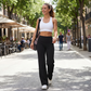 💗50% DI SCONTO💕Pantaloni Casual da Donna a Vita Alta e Gamba Larga