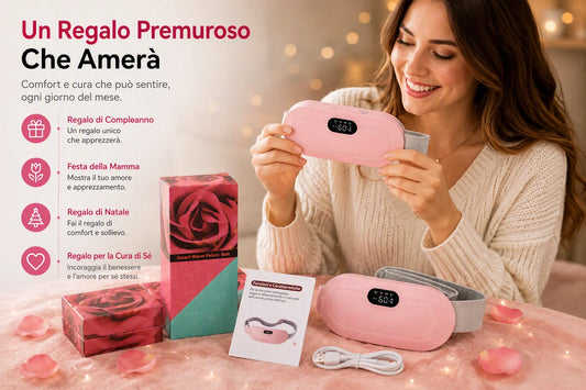 💝 Il regalo perfetto per lei! Cintura Massaggiante e Riscaldante per il Ciclo Mestruale