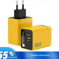 ✨⚡ Caricabatterie GaN 3 in 1, caricabatterie rapido da 65 W per smartphone con cavo Type-C e 2 porte USB