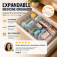 🔥 -50% Oggi: Organizer per Medicinali Telescopico Trasparente – Estensibile, con scomparti regolabili, tiene in ordine farmaci e accessori. Perfetto per armadietto, bagno e cassetto.