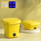 Mini lavatrice portatile pieghevole da 8L | Design pieghevole salvaspazio per dormitori/campeggio/camper | Leggera, lavaggio e scarico rapido per calzini, vestiti, asciugamani