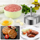🍔 Pressa per Hamburger in Acciaio Inox 304 – Antiaderente | Bordi Rifiniti | Lavabile in Lavastoviglie | Diametri 80-140 mm | Per Hamburger Fatti in Casa & Feste 🛡️🔥
