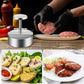 🍔 Pressa per Hamburger in Acciaio Inox 304 – Antiaderente | Bordi Rifiniti | Lavabile in Lavastoviglie | Diametri 80-140 mm | Per Hamburger Fatti in Casa & Feste 🛡️🔥