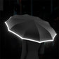 🌧️Acquista 2 e risparmia 5€ - Ombrello Estensibile con Fascia Riflettente e Fibbia ad Anello