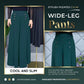 Stylish Pleated Wide-leg Pants