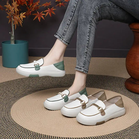 👟Women's Italian Leather Soft Sole Walking Shoes🌟Lightweight and breathable, comfortable foot feel!