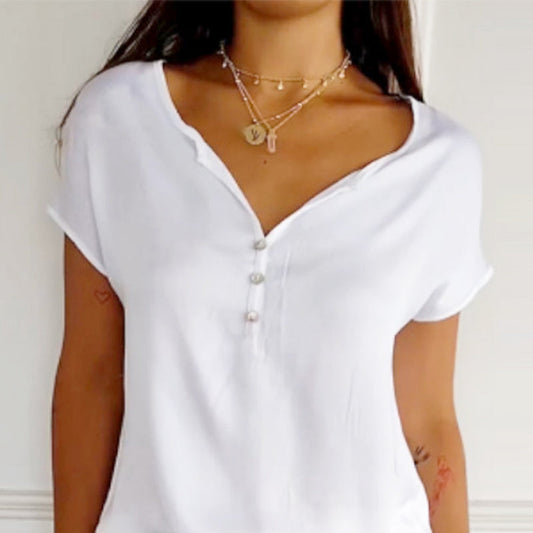 Comfortable V-neck T-shirt