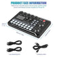 F998 Live Sound Card Audio Mixer, Interfaccia Audio Podcast con Effetti Mixer DJ, Voice Changer con Effetti Sonori per Karaoke Live Streaming Record Gaming