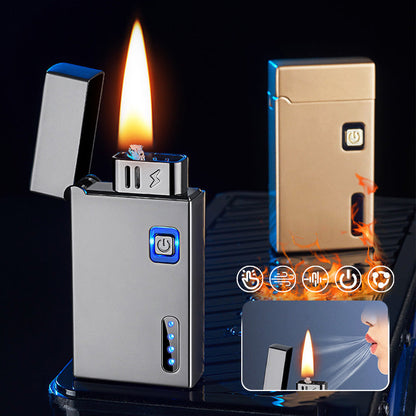 🔥 Vendita calda—50% di sconto ✨ accendino a kerosene a induzione ricaricabile con indicatore