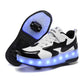 Pattini a rotelle con luci a LED e ruote staccabili