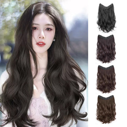 Clip a U a forma di parrucchino di estensione dei capelli per le donne