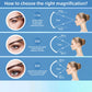 Specchio per il trucco ricaricabile con luce e ingrandimento