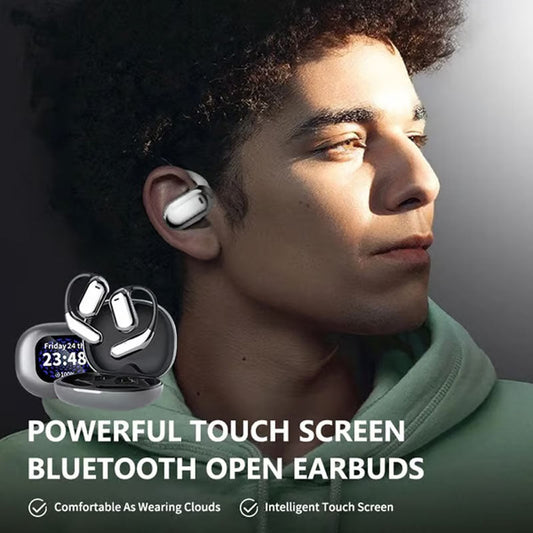 🔥 Vendita calda 50% di sconto 🔥 Veri potenti auricolari Bluetooth 5.4 a orecchio aperto, IPX5 impermeabili