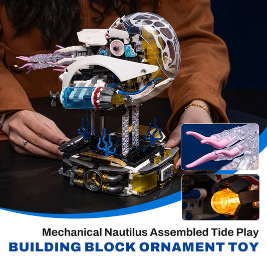 🦑🔧Mechanical Nautilus Assembled Building Block Ornament Toy🎁 50% di sconto sul secondo articolo! Costruzione creativa, giocattolo educativo, nuova scelta di arredamento per la casa!