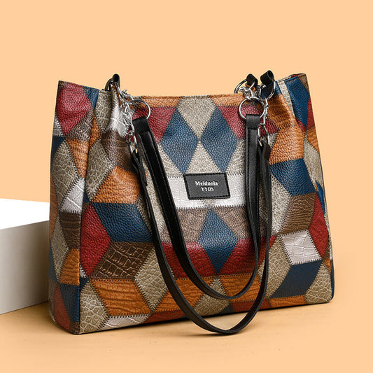 Borsa Tote Patchwork da Donna