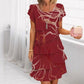 📢📢SCONTO DEL 57%!!⏰Elegante abito con volant da donna