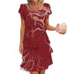 📢📢SCONTO DEL 57%!!⏰Elegante abito con volant da donna