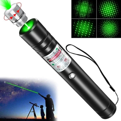 🔦Punta laser ad alta potenza, luce visibile a lungo raggio, ideale per attività notturne e all'aperto, design resistente
