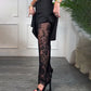 💋🎉 57% di sconto sulla vendita 🌹  Pantaloni a gamba larga foderati di pizzo sexy donna - pizzo elegante, taglio elegante, mostrare le curve affascinanti!