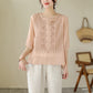 👚 50% DI SCONTO! 🌿 Camicia da Donna Leggera con Ricamo in Cotone e Lino Traspirante – Fresca e Ariosa – Perfetta per Estate e Vacanze – Manica Corta & Girocollo ✨