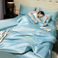 🛏️ 💤Saldi imperdibili - 50% di sconto ❄️ Set da letto estivo in seta ghiacciata, quattro pezzi🛏️