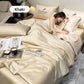 🛏️ 💤Saldi imperdibili - 50% di sconto ❄️ Set da letto estivo in seta ghiacciata, quattro pezzi🛏️