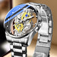 ⌚ Orologio Skeleton Bifacciale da Uomo Stile Tourbillon ⚙️ | Quadrante Trasparente, Lancette Luminescenti e Impermeabile 3 ATM 💧 | Cinturino in Acciaio o Pelle, Cassa 40mm ✨