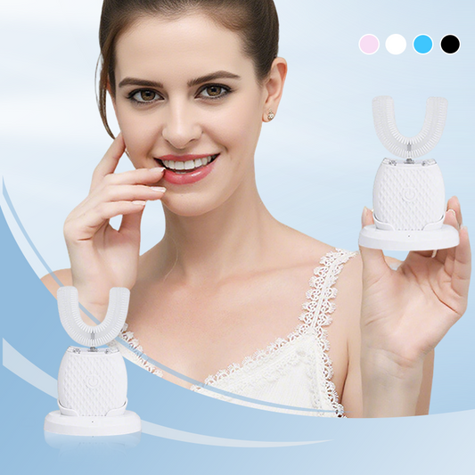 🛡️ Vendita calda 2025 🦷 Sonic a 360° Pulizia Spazzolino da denti elettrico a forma di U per adulti