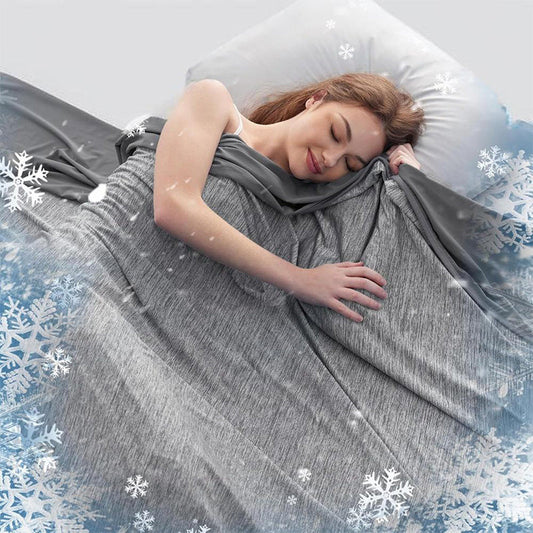 🥇🧊 Coperta sottile e leggera in tinta unita: rinfrescante e traspirante.