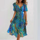 🔥Saldi eccezionali 50% di sconto💝✨Abito midi con maniche corte Special Blue